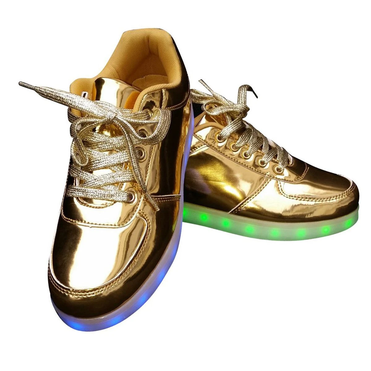 Sneakers Ledverlichting Goud 1 Sneakers Ledverlichting Goud
