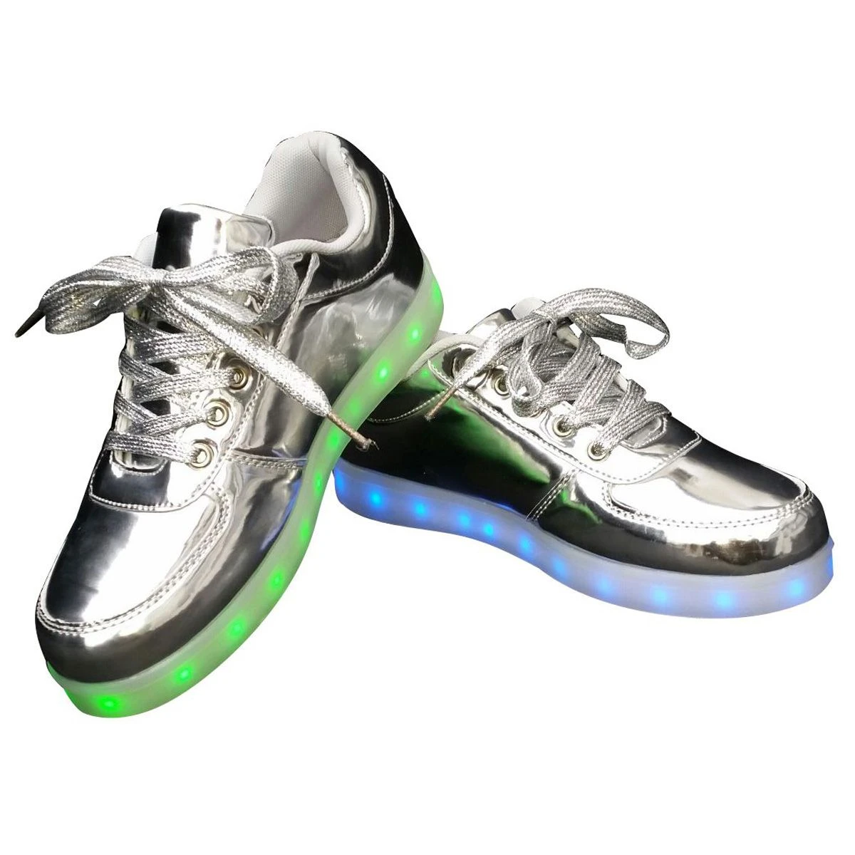 Sneakers Ledverlichting Zilver 1 Sneakers Ledverlichting Zilver