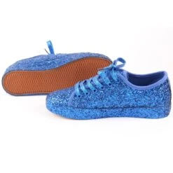 Glittersneakers Blauw -Halloween Winkel sneakers blauw groot3