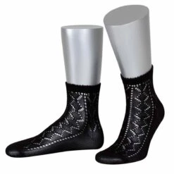 Tiroler Sokken Dames Zwart