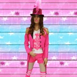 Circus Slipjas Dames Texturé Roze -Halloween Winkel toppers 2018 circus slipjas dames roze