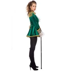 Luxe Jas Markiezin Fluweel Groen -Halloween Winkel wil 320417b 2