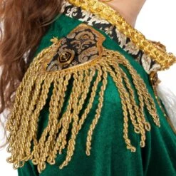 Luxe Jas Markiezin Fluweel Groen -Halloween Winkel wil 320417b 4