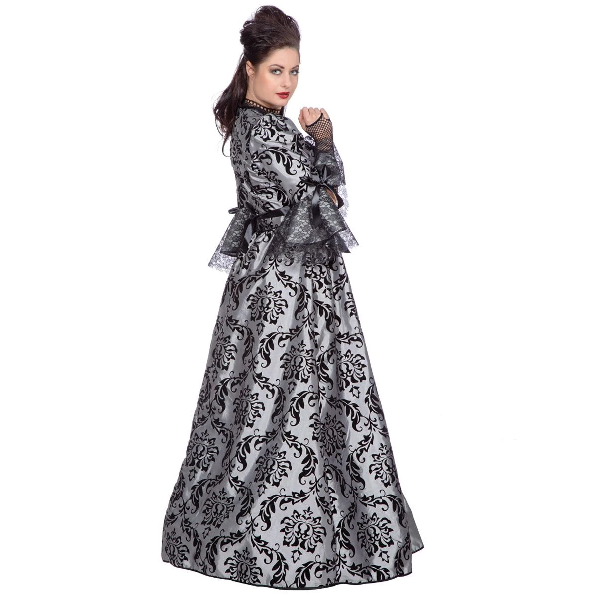 Luxe Markiezin Grijs/Zwart 2 Luxe Markiezin Grijs/Zwart - Afbeelding 2