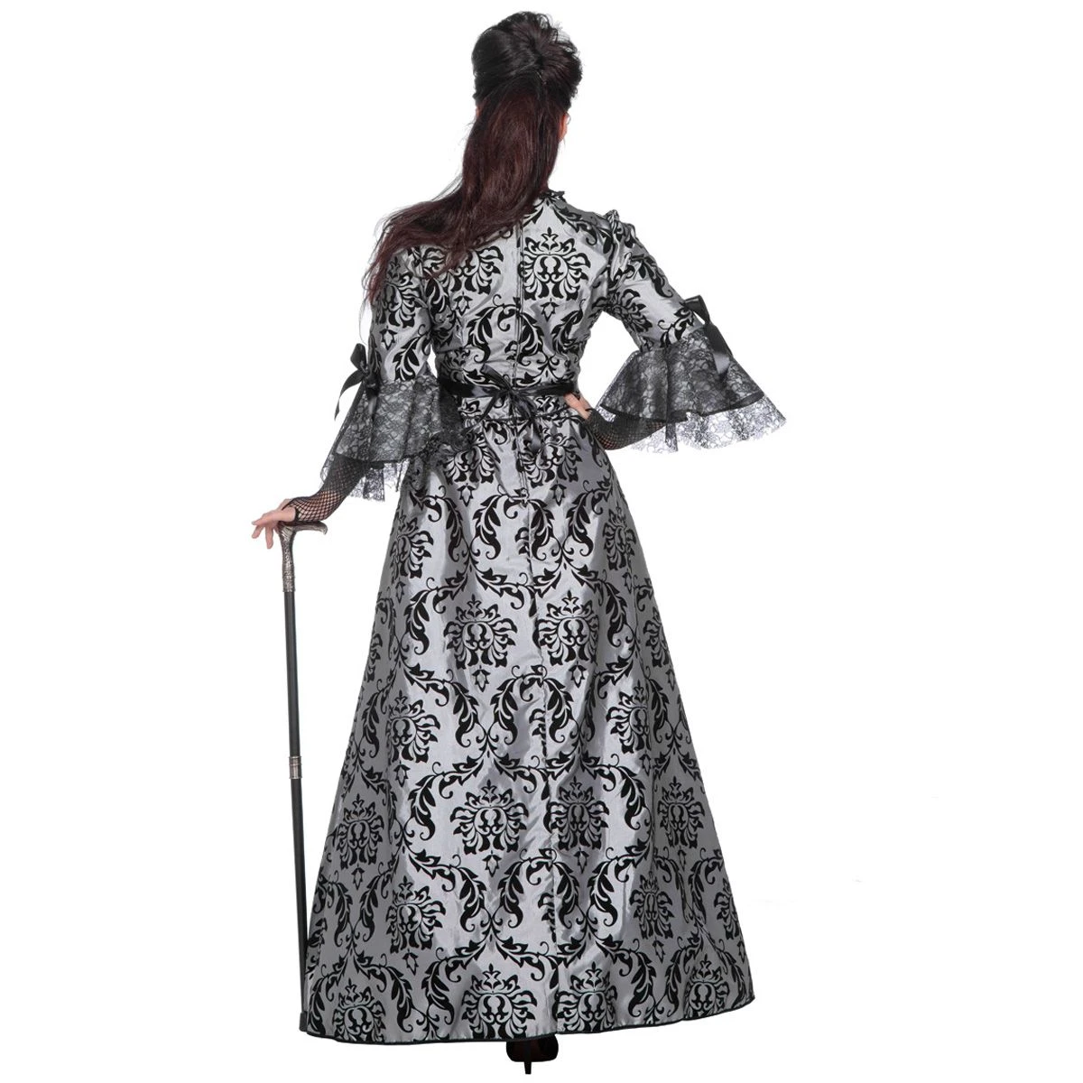 Luxe Markiezin Grijs/Zwart 3 Luxe Markiezin Grijs/Zwart - Afbeelding 3