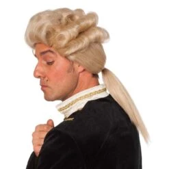 Pruik Markies De Luxe Div. Kleuren -Halloween Winkel wil8737 markies pruik blond 2